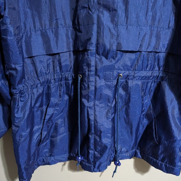 Vintage "Very Trendy" brand fleece lined windbreaker jacket with tree embroidery - Picture 2 of 11